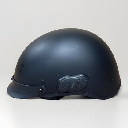 Sena Cavalry 10R Bluetooth Half Helmet, Matte Black, Large