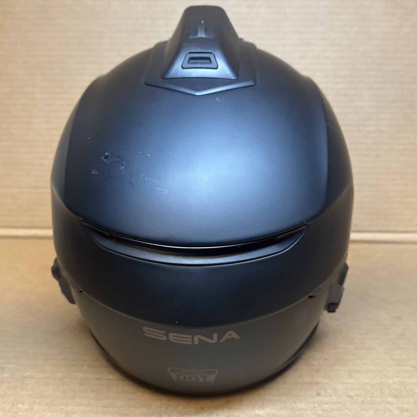 Sena Momentum Pro Bluetooth Camera Motorcycle Helmet, Matte Black, Large