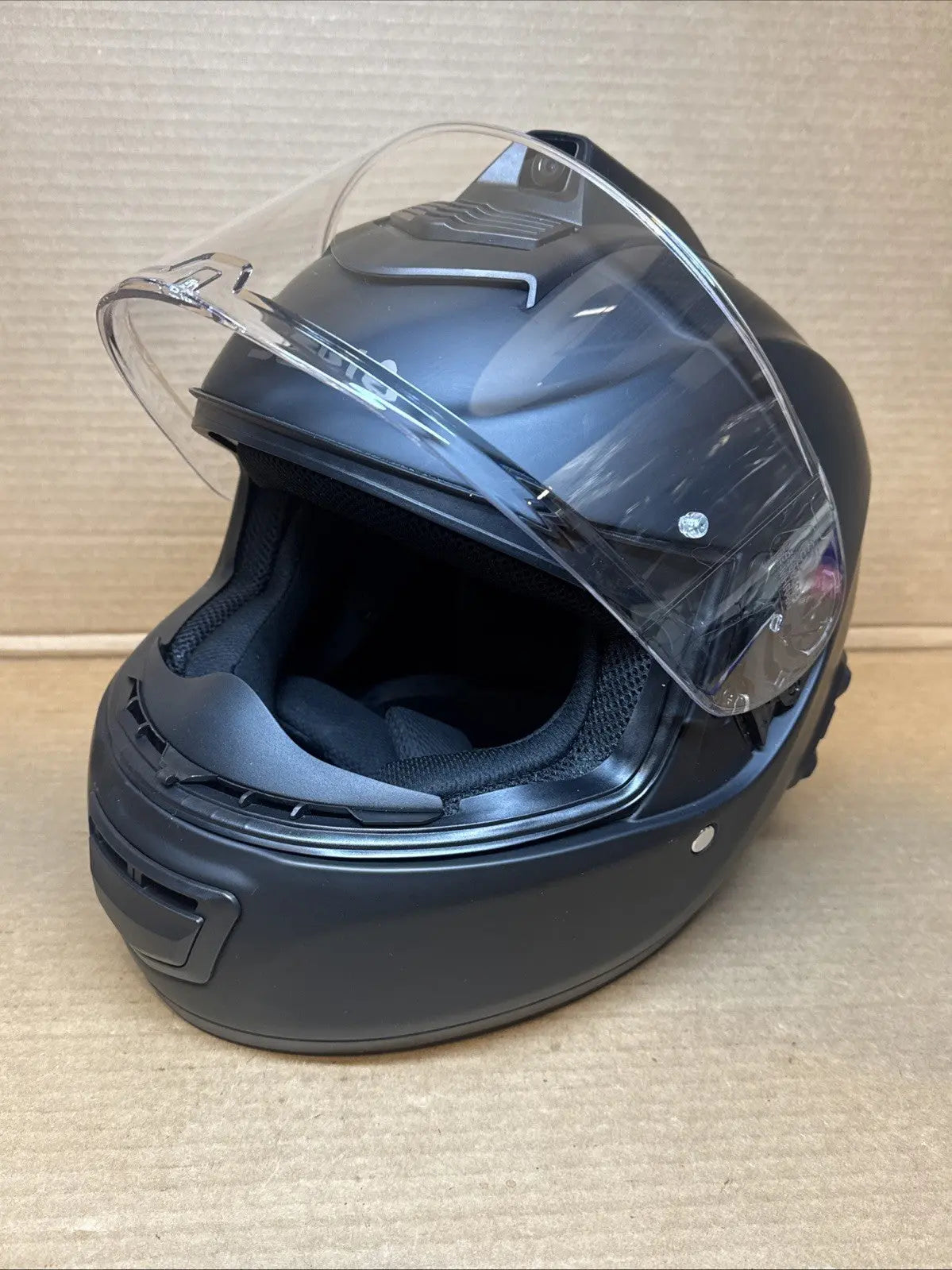 Sena Momentum Pro Bluetooth Camera Motorcycle Helmet, Matte Black, Medium, Scratched