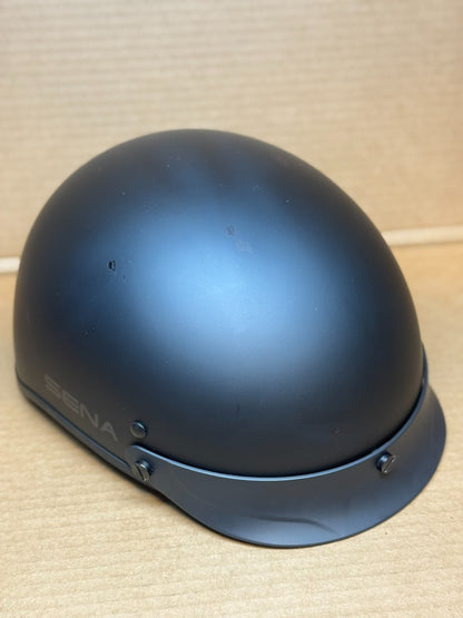 Sena Cavalry 10R Bluetooth Half Helmet, Matte Black, XS