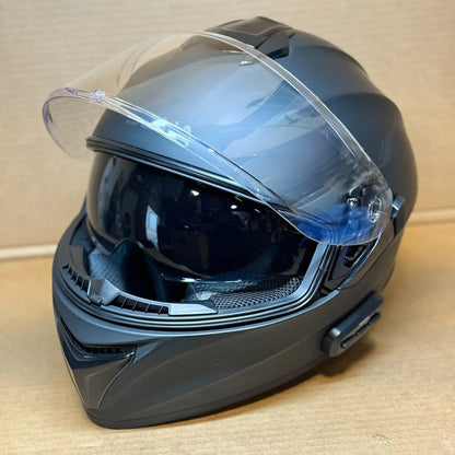 Sena Outforce Bluetooth Motorcycle Helmet, Matte Black, XL