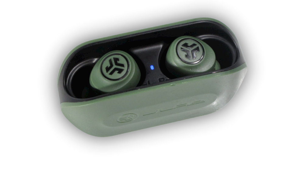 JLab Audio Go Air True In Ear Wireless Bluetooth Earbuds - Army Green Earphones - BlueBuyz