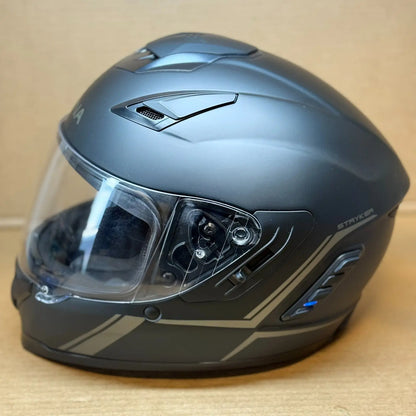 Sena Stryker Bluetooth Motorcycle Helmet, Matte Black, Medium, Scratched Visor