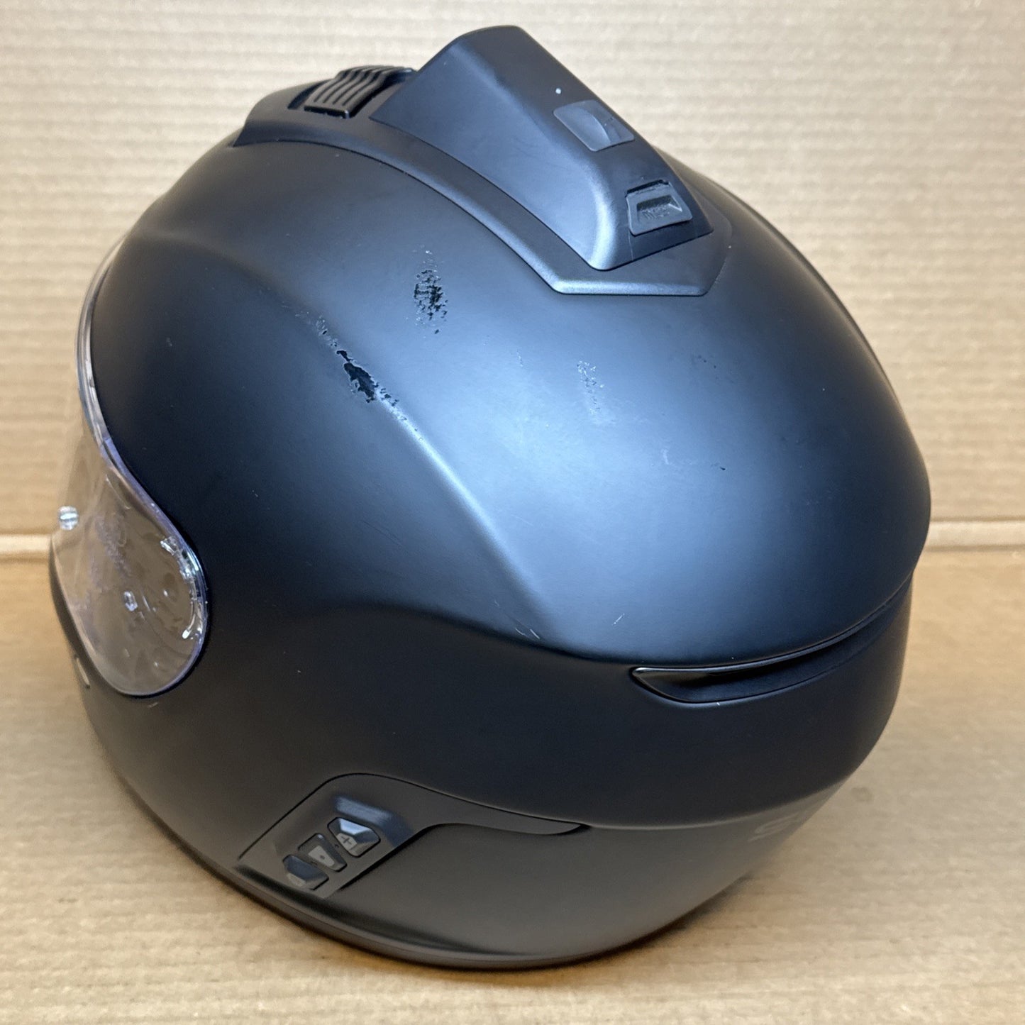 Sena Momentum INC Pro Bluetooth Camera Motorcycle Helmet, Matte Black, XL, Scratched