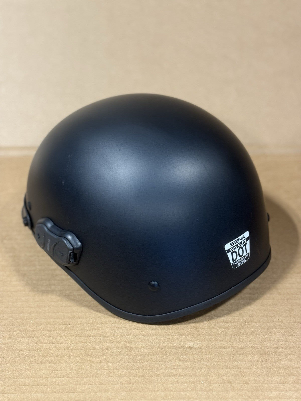 Sena Cavalry 10R Bluetooth Half Helmet, Matte Black, Medium, Scratched