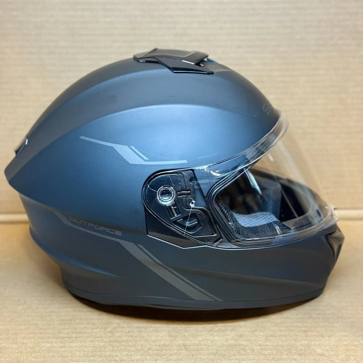 Sena Outforce Bluetooth Motorcycle Helmet, Matte Black, XL