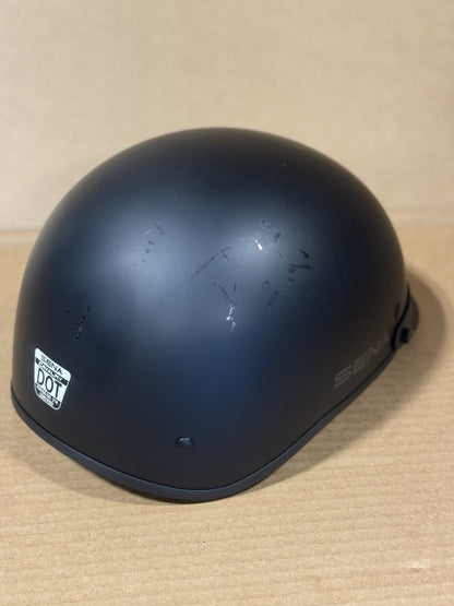 Sena Cavalry 10R Bluetooth Half Helmet, Matte Black, Medium, Scratched