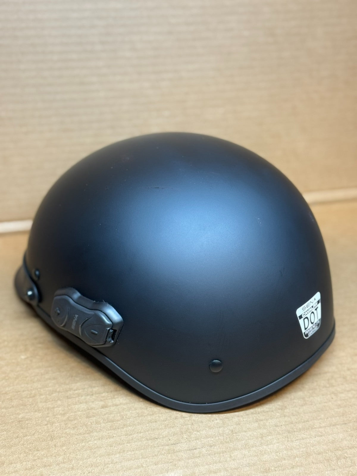 Sena Cavalry 10R Bluetooth Half Helmet, Matte Black, XS