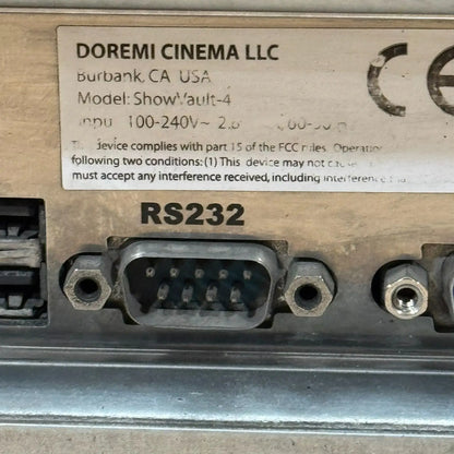 Doremi ShowVault Digital Cinema Server, Powers On, Untested