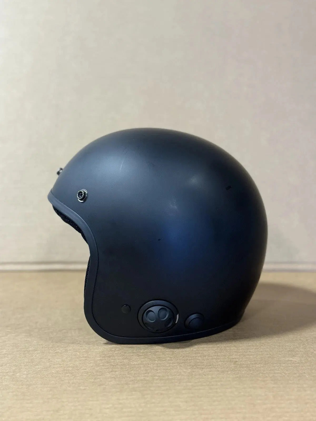 Sena Savage Bluetooth Open Face Motorcycle Helmet, Matte Black, Large