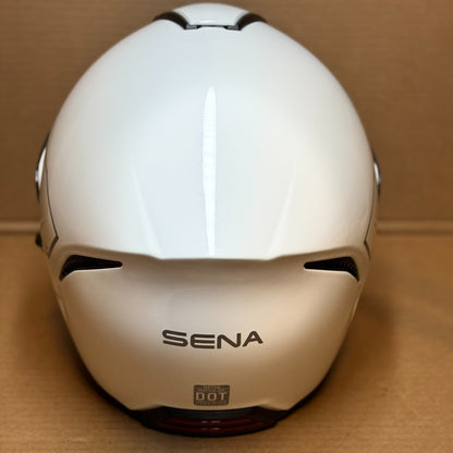 Sena Impulse Bluetooth Modular Motorcycle Helmet with Harman Kardon, White, Large