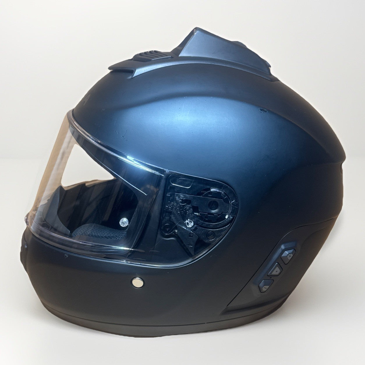 Sena Momentum INC Pro Bluetooth Camera Motorcycle Helmet, Matte Black, Large, Scuffed