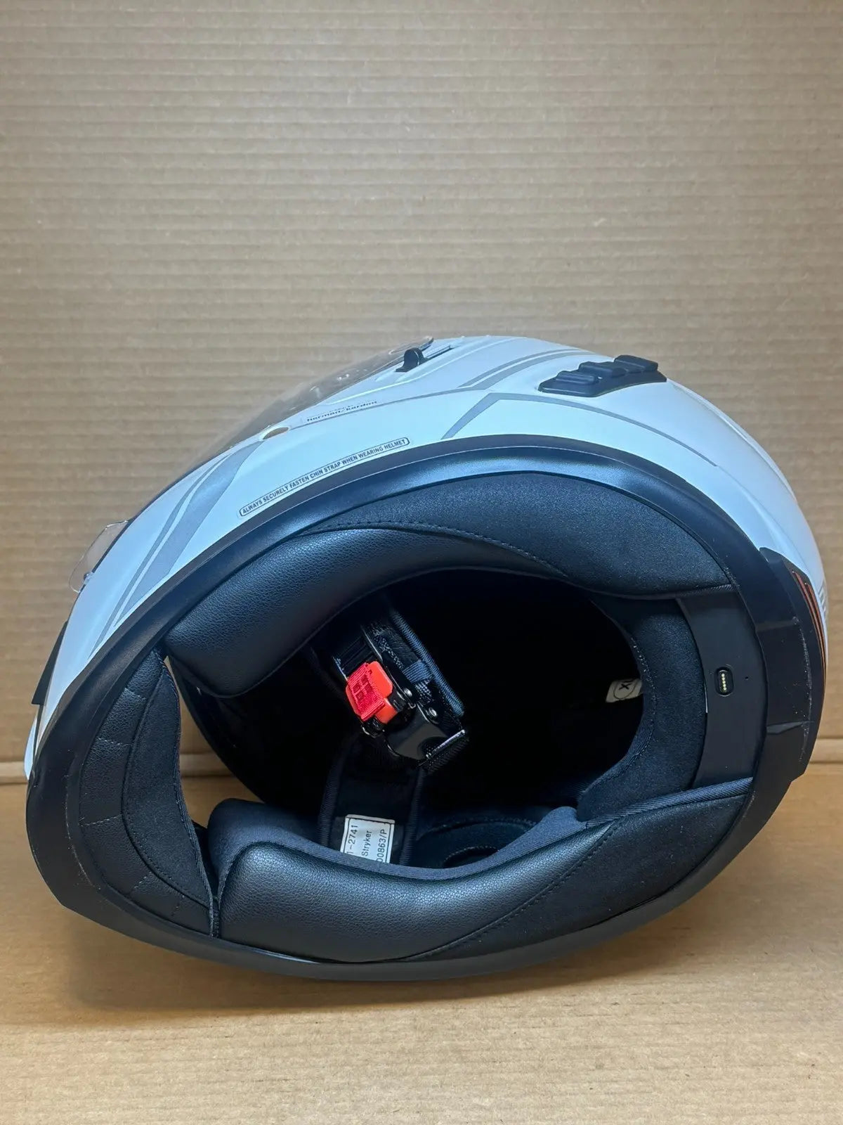 Sena Stryker Bluetooth Motorcycle Helmet, Glossy White, Large