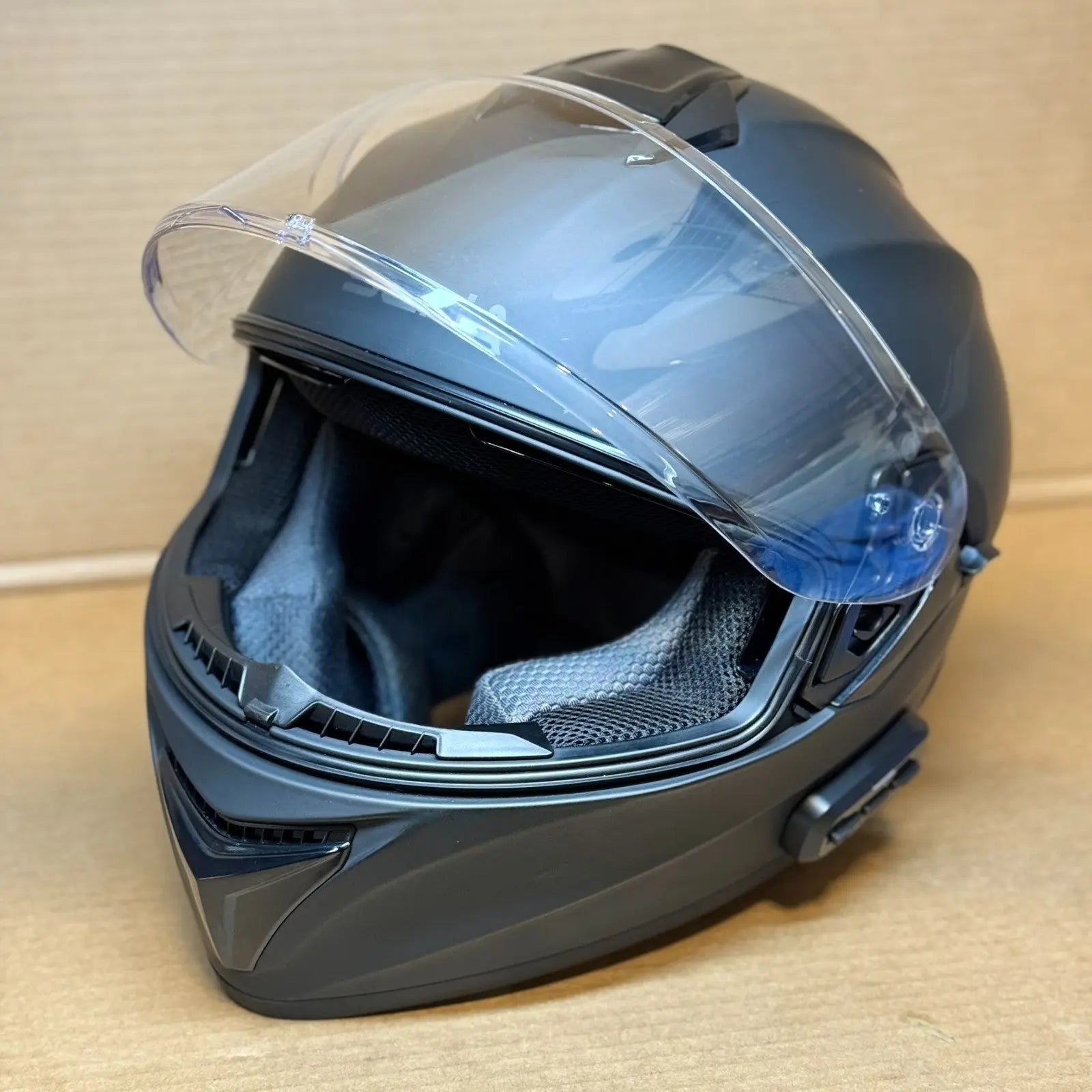 Sena Outforce Bluetooth Motorcycle Helmet, Matte Black, XL