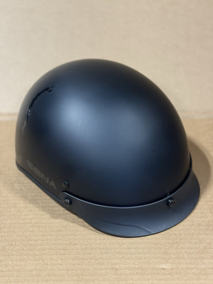 Sena Cavalry 10R Bluetooth Half Helmet, Matte Black, Medium, Scratched