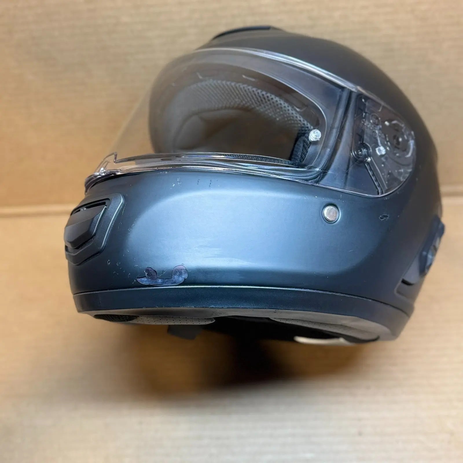 Sena Momentum Bluetooth Motorcycle Helmet, Matte Black, Large, Scratched