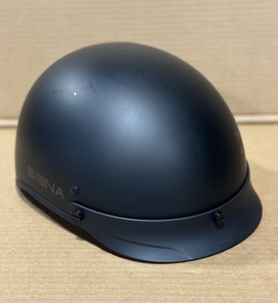 Sena Cavalry 10R Bluetooth Half Helmet, Matte Black, Large