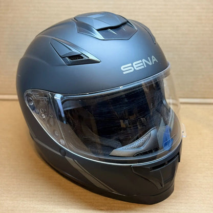 Sena Stryker Bluetooth Motorcycle Helmet, Matte Black, Large, Scratched