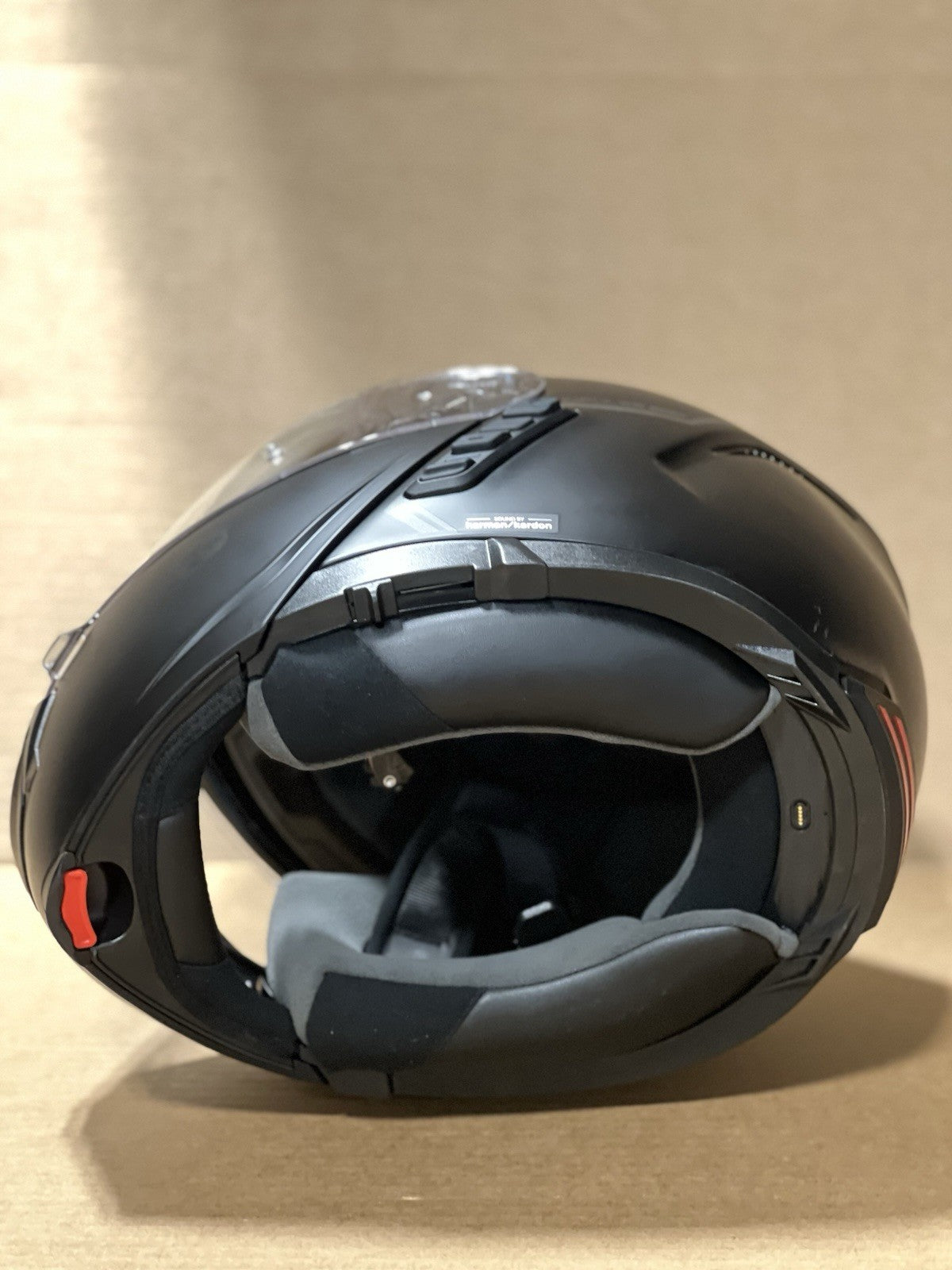 Sena Impulse Bluetooth Modular Motorcycle Helmet with Harman Kardon, Black, Large