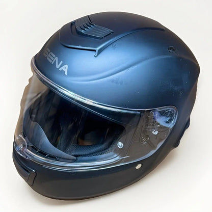 Sena Momentum Lite Bluetooth Motorcycle Helmet, Matte Black, Medium, Scratched