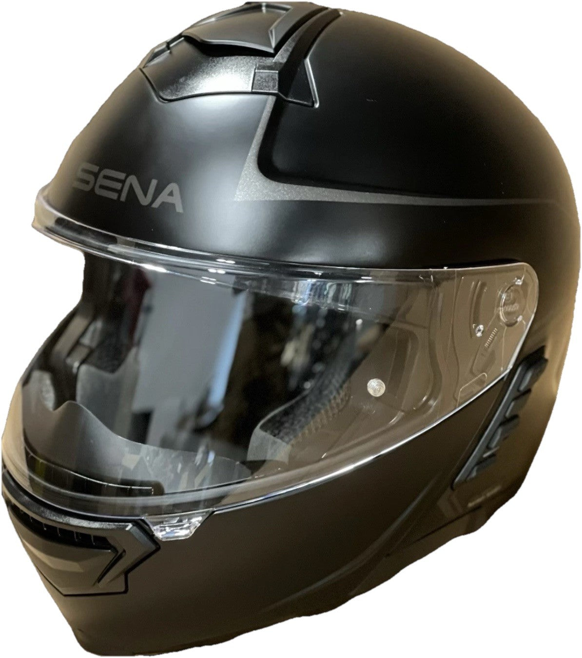 Sena Impulse Bluetooth Modular Motorcycle Helmet with Harman Kardon, Black, Large