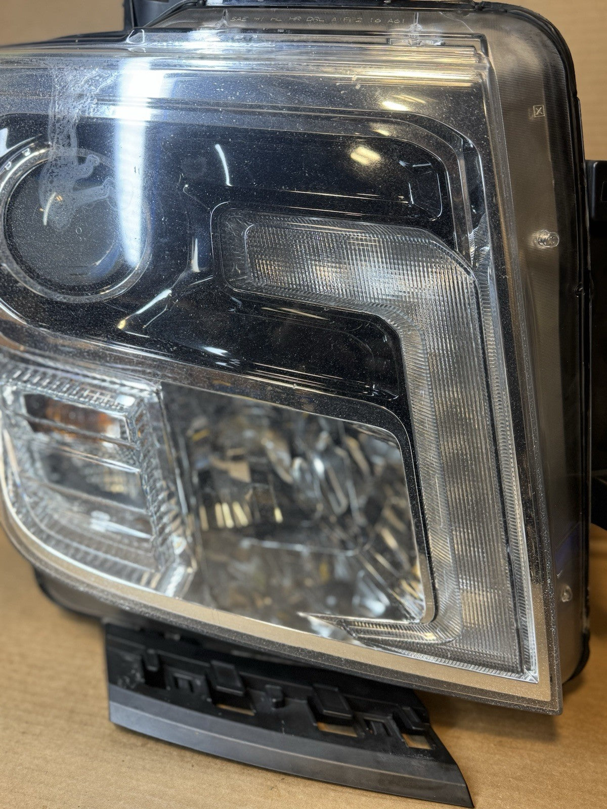2016-2019 Nissan Titan XD Right Driver Side LED Headlight, OEM Chrome, Pro-4X