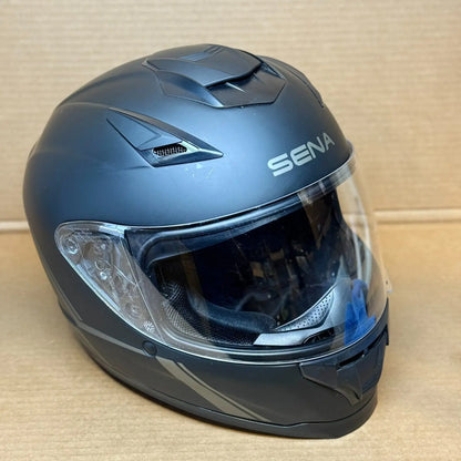 Sena Stryker Bluetooth Motorcycle Helmet, Matte Black, Medium, Scratched