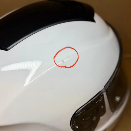 Sena Momentum Bluetooth Motorcycle Helmet, Glossy White, Medium, Scratched