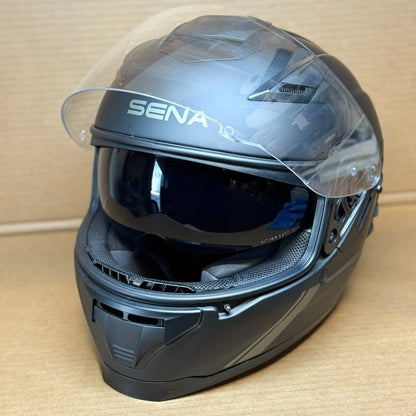 Sena Stryker Bluetooth Motorcycle Helmet, Matte Black, Medium, Scratched Visor