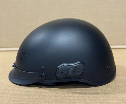 Sena Cavalry 10R Bluetooth Half Helmet, Matte Black, Small