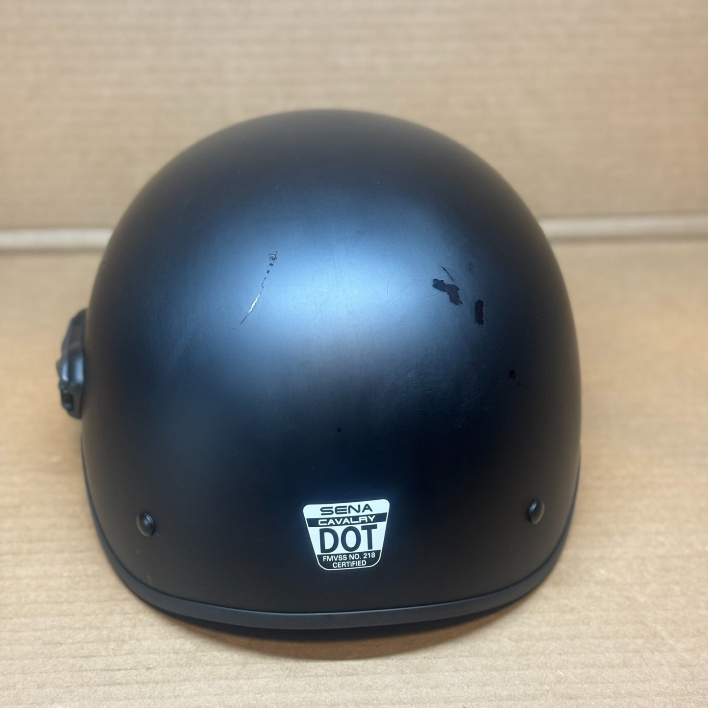 Sena Cavalry 10R Bluetooth Half Helmet, Matte Black, XS, Scratched