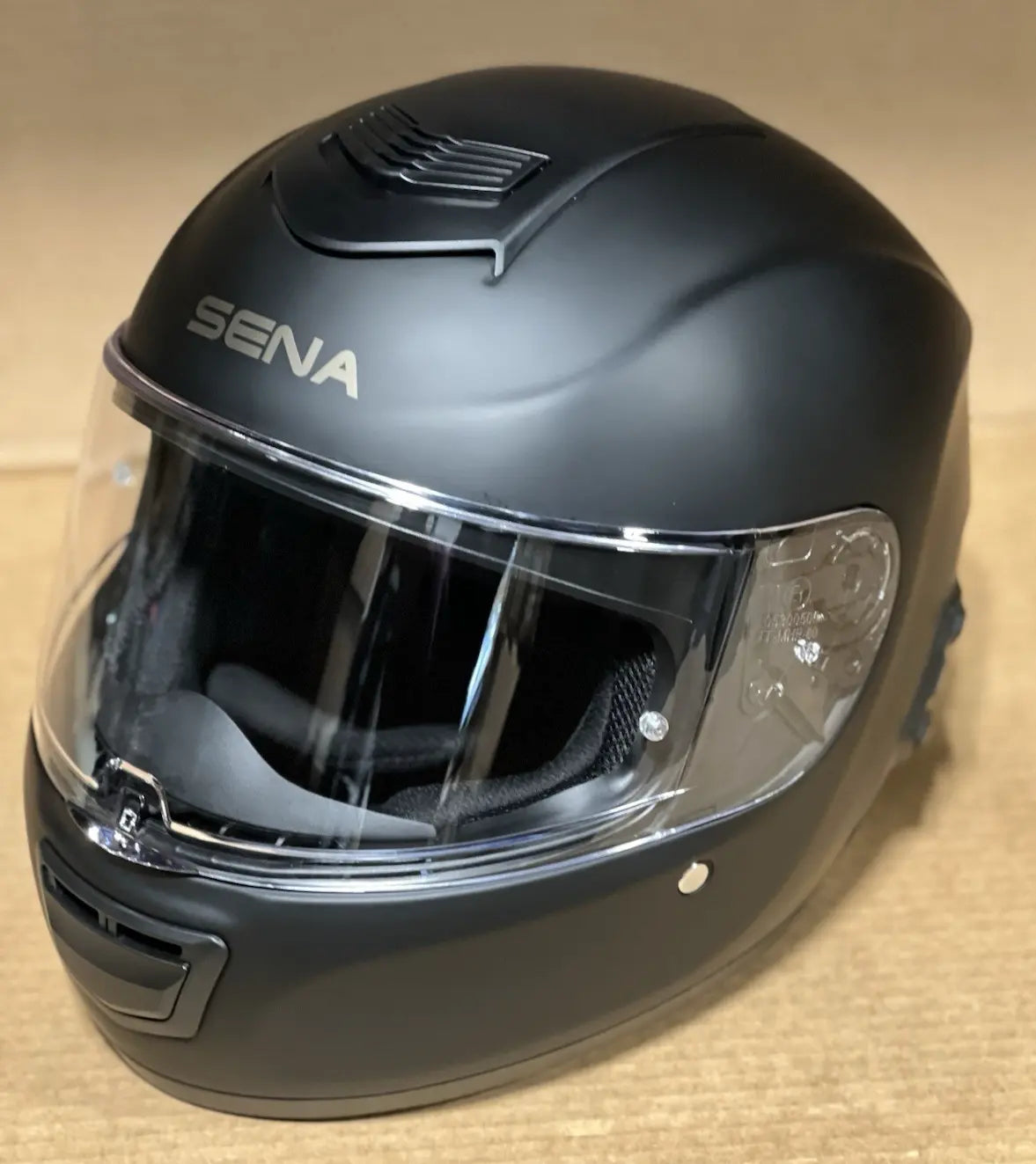 Sena Momentum Lite Bluetooth Motorcycle Helmet, Matte Black, XXL