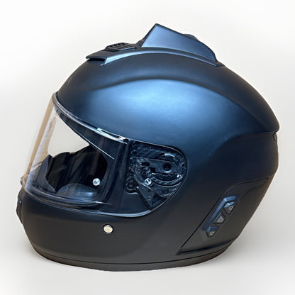 Sena Momentum INC Pro Bluetooth Camera Motorcycle Helmet, Matte Black, Large, Scratched