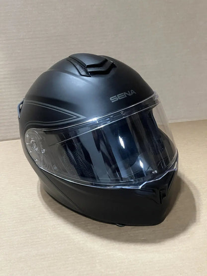 Sena Outrush Modular Flip-up Bluetooth Motorcycle Helmet, Matte Black, Small