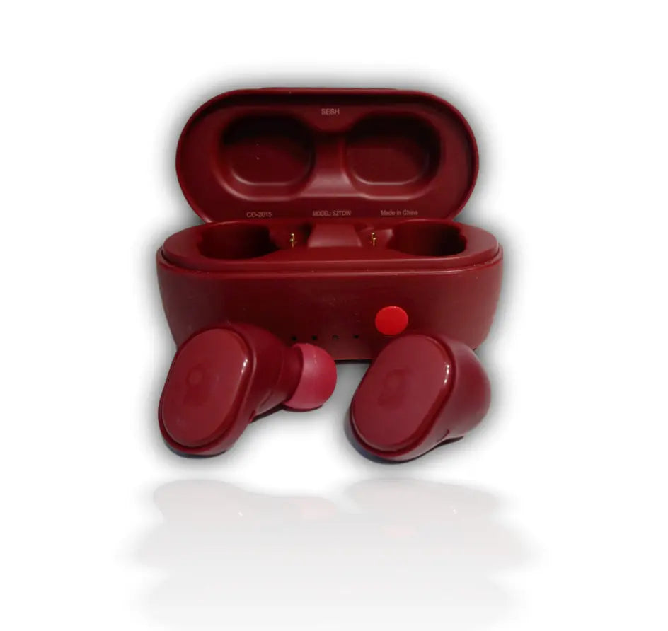 Skullcandy Sesh True Wireless Bluetooth Earbuds, Moab Red