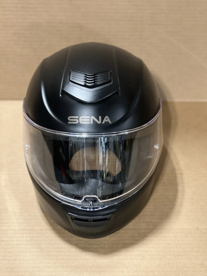 Sena Momentum Bluetooth Motorcycle Helmet, Matte Black, Small