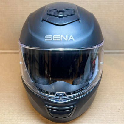 Sena Momentum Bluetooth Motorcycle Helmet, Matte Black, Large, Scratched