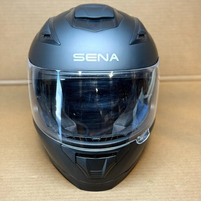 Sena Stryker Bluetooth Motorcycle Helmet, Matte Black, Medium, Scratched Visor