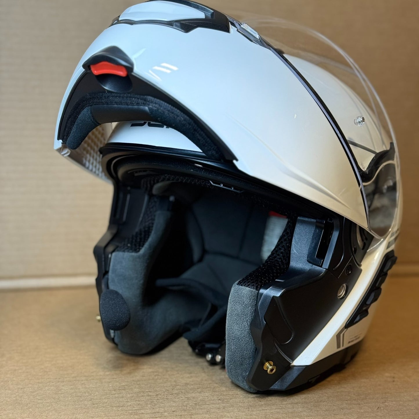 Sena Impulse Bluetooth Modular Motorcycle Helmet with Harman Kardon, White, Large