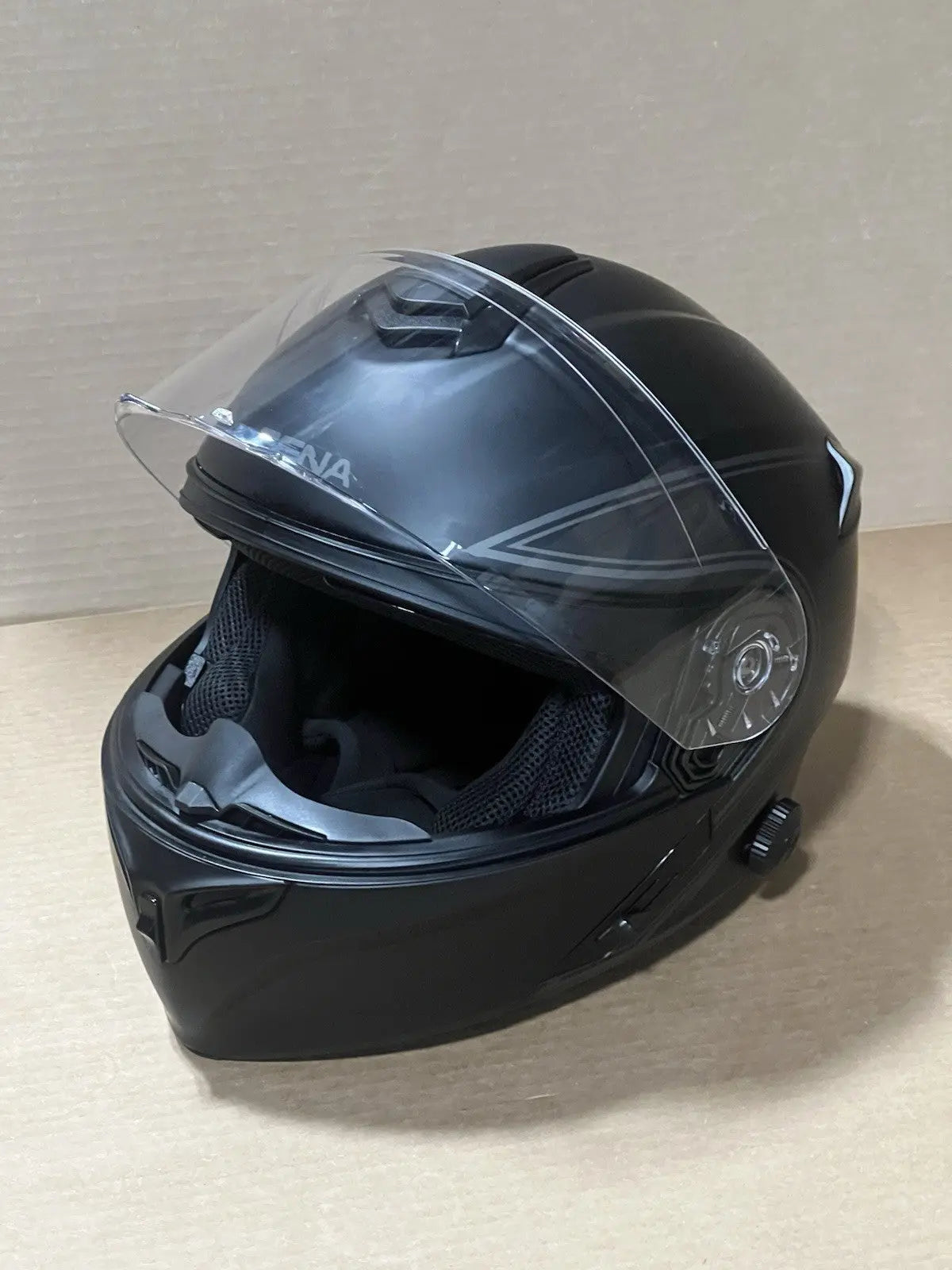 Sena Outrush Modular Flip-up Bluetooth Motorcycle Helmet, Matte Black, Small