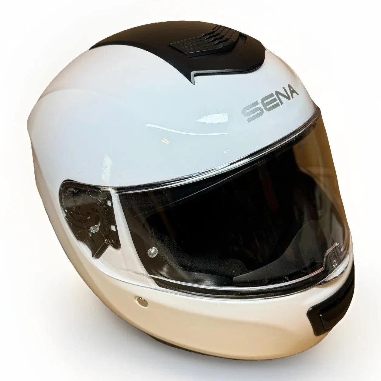 Sena Momentum INC Bluetooth Motorcycle Helmet, Glossy White, XXL, Paint Chips