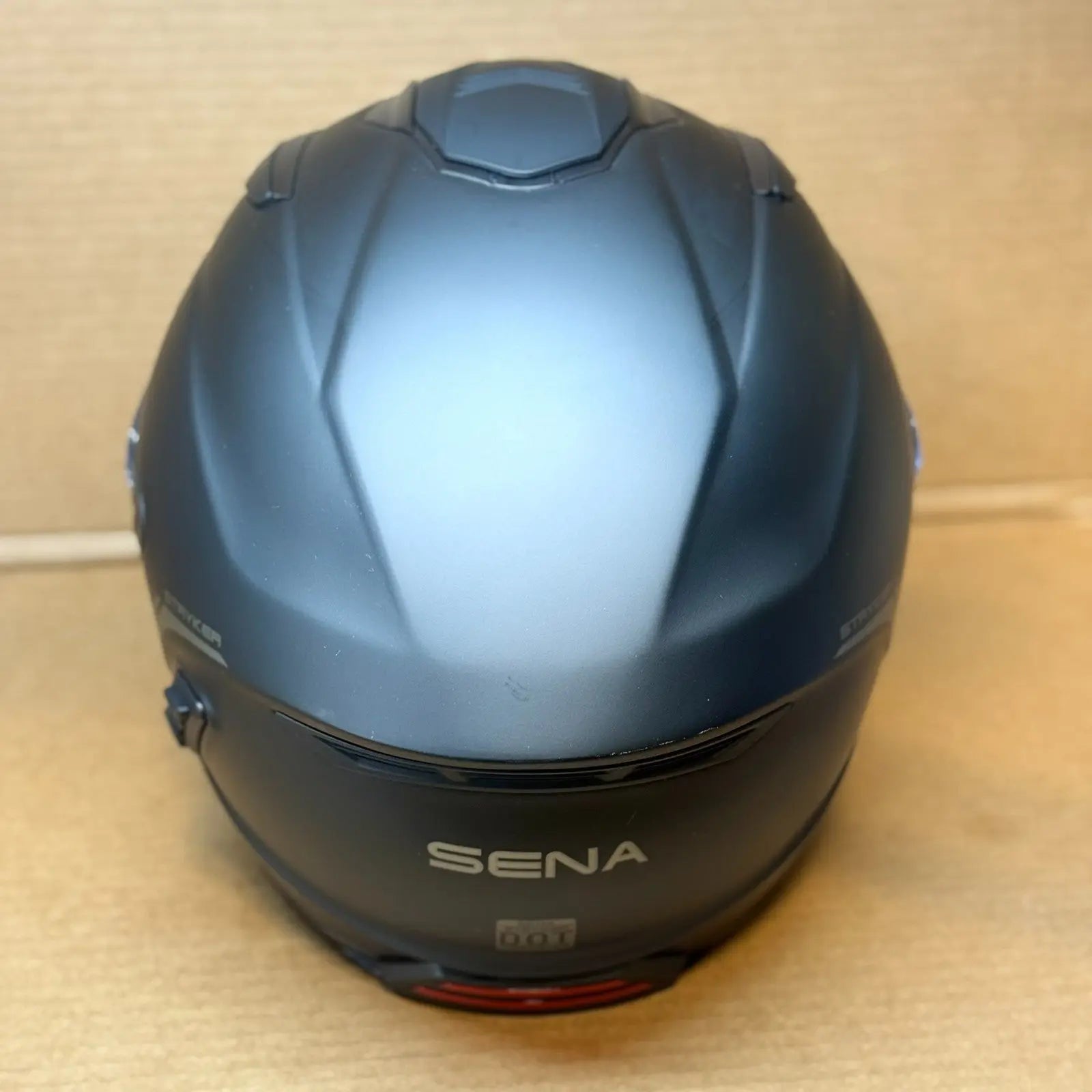 Sena Stryker Bluetooth Motorcycle Helmet, Matte Black, Medium, Scratched Visor