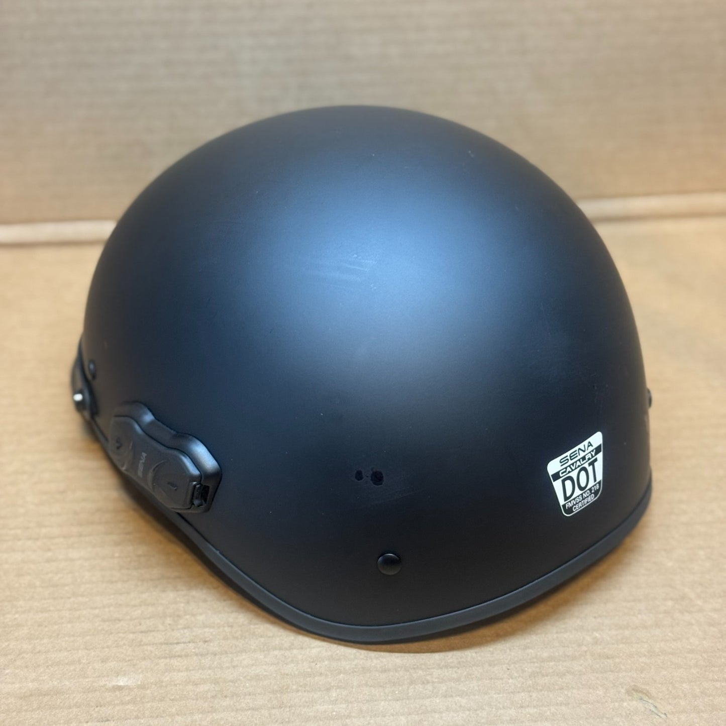 Sena Cavalry Helmet 10R Bluetooth Half Matte Black Scratched (XL) - BlueBuyz