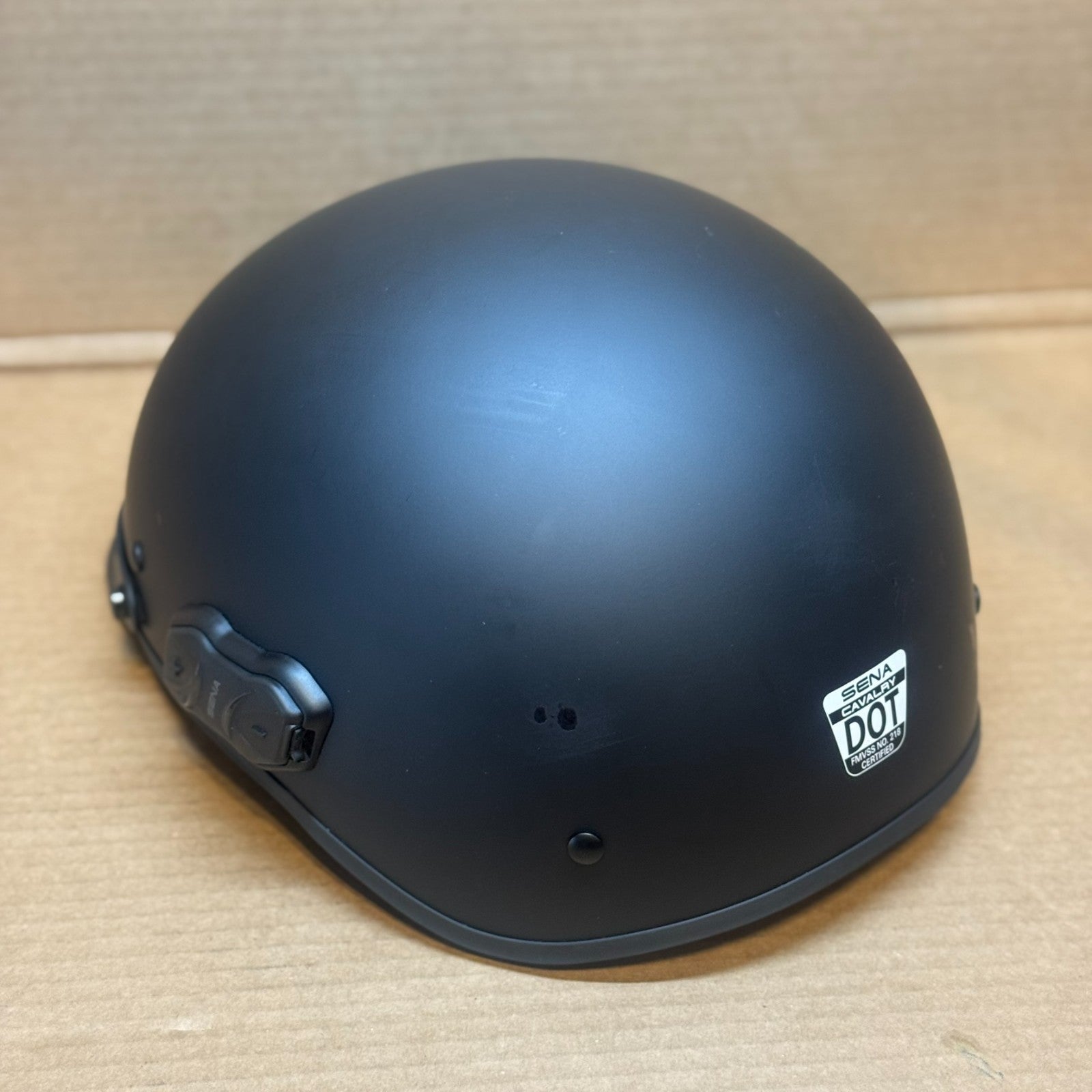 Sena Cavalry Helmet 10R Bluetooth Half Matte Black Scratched (XL) - BlueBuyz
