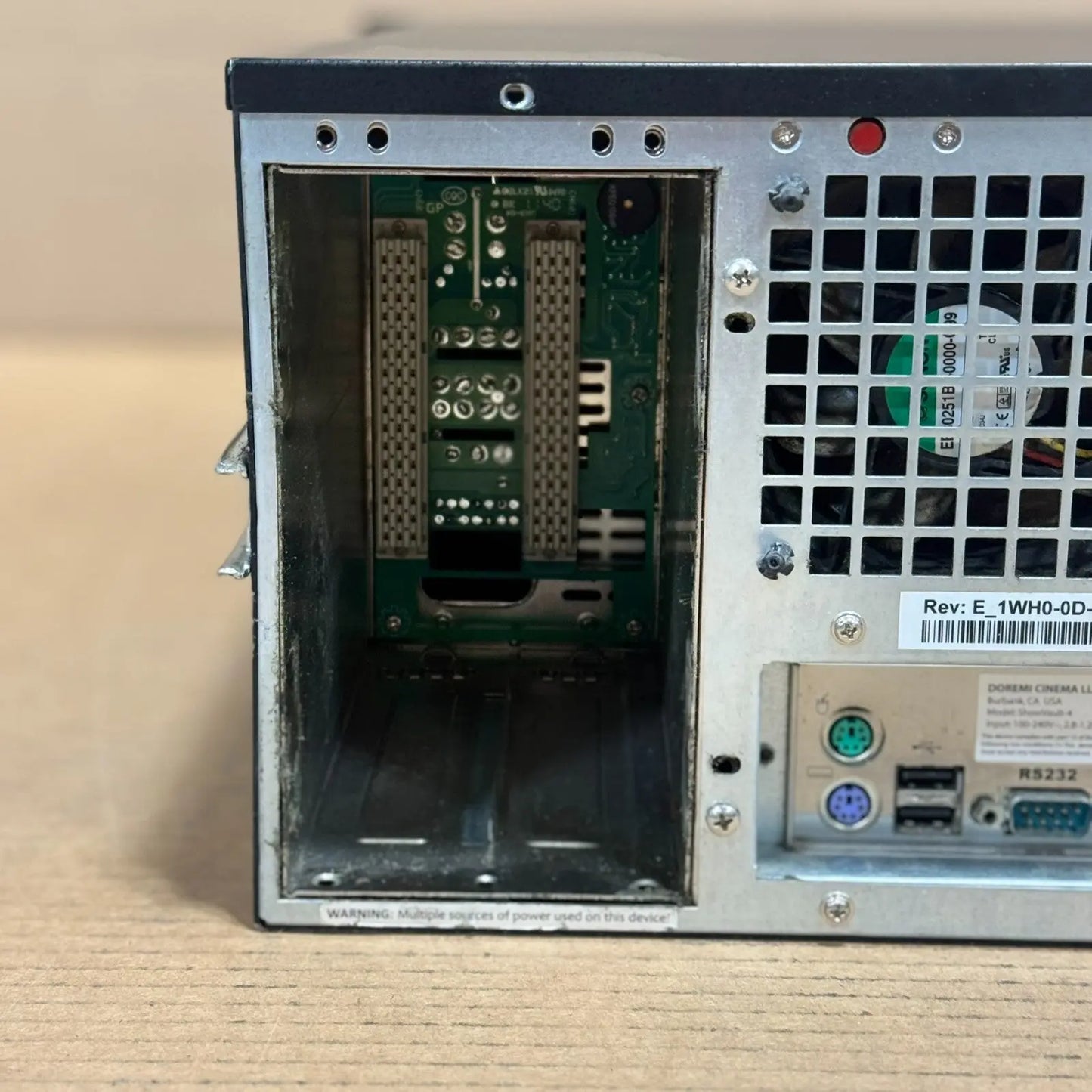 Doremi ShowVault Digital Cinema Server, No Power Supply