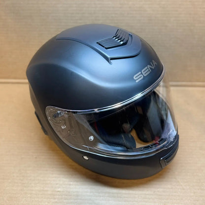 Sena Momentum Bluetooth Motorcycle Helmet, Matte Black, Large, Scratched