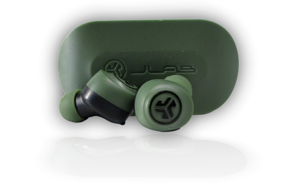 JLab Audio Go Air True In Ear Wireless Bluetooth Earbuds - Army Green Earphones - BlueBuyz