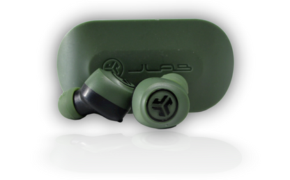 JLab Audio Go Air True In Ear Wireless Bluetooth Earbuds - Army Green Earphones - BlueBuyz